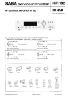 Saba MI-450 - Owners Manual